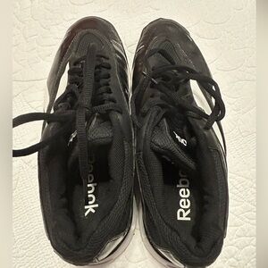 Reebok Men's Black and White Athletic Shoes